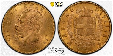 1873-M BN 20 L KM-10.3  Au MS64