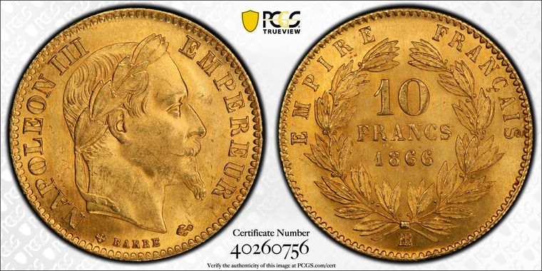 Cert 40260756 - Coin Image