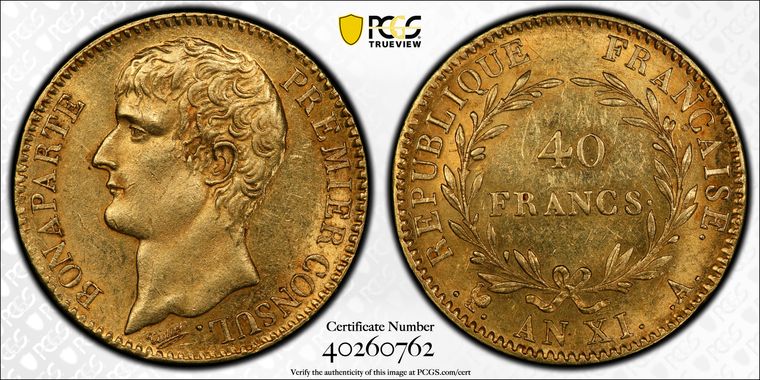 Cert 40260762 - Coin Image