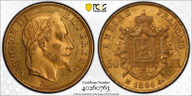 1866-BB 50 Fr Gad-1112 F-548 MS63