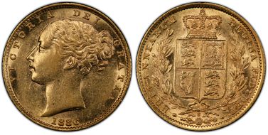 1886-S Sov S-3855B Shield AU55