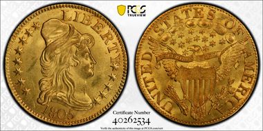 1805 $5 MS64