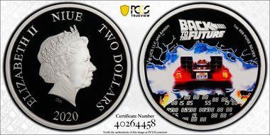 2020 $2 35th Ann. Back to the Future Colorized PR70DCAM