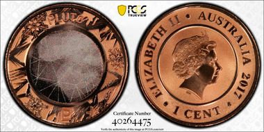 2017 1C Planetary Coins Pluto Colorized MS70RD