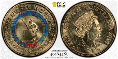 2020 $2 Women's T20 World Cup Colorized MS65