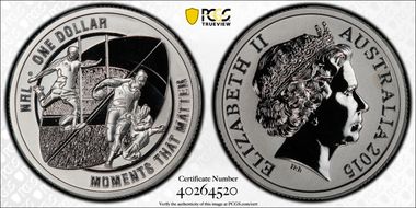 2015 $1 NRL Ag Moments That Matter MS70