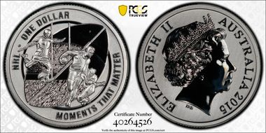 2015 $1 NRL Ag Moments That Matter MS67