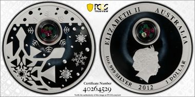 2012-P $1 Christmas Locket PR68DCAM