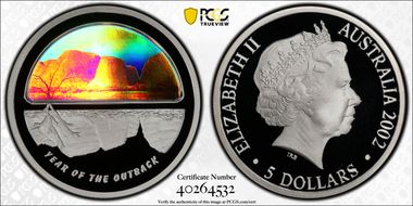 2002 $5 Year of the Outback PR69DCAM