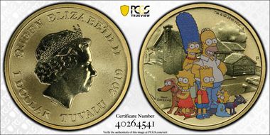 2019-P $1 The Simpsons MS69