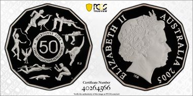 2005 50C Commonwealth Games Student Design Ag PR70DCAM