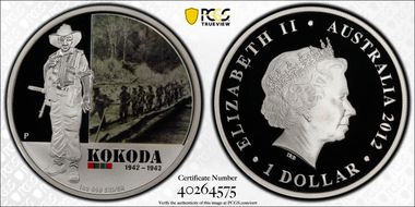 2012-P $1 Kokoda PR70DCAM