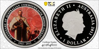 2011-P $1 Bronze Coinage - 100 Yrs PR70DCAM