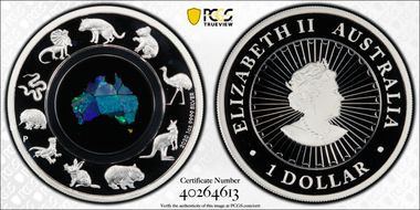 2020-P $1 Great Southern Land - Opal PR70DCAM