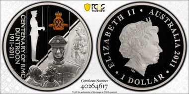 2011-P $1 Duntroon 100 Years PR69DCAM