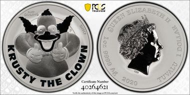 2020-P $1 Krusty the Clown MS69