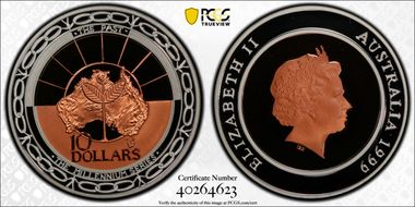1999 $10 The Past PR70DCAM