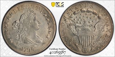 1798/7 10C 16 Star Reverse MS65