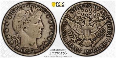 1914 50C VF25