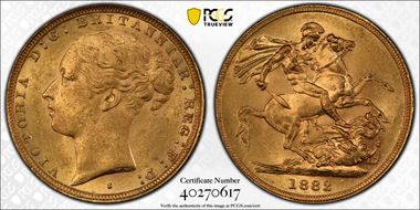 1882-S Sov S-3858E St. George MS62