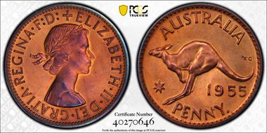 1955 Y. (p) 1D PR64RB