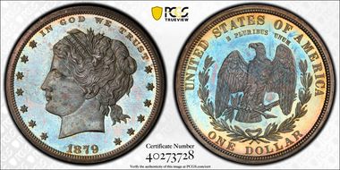 1879 $1 J-1605 PR65