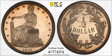 1859 50C J-249 PR64CAM