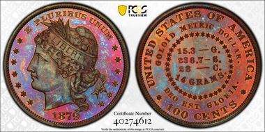 1879 $1 J-1628 PR67+ RB