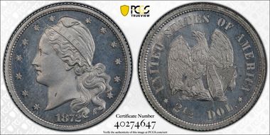 1872 $2.50 J-1232 PR66+ CAM