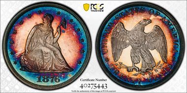1876 20C PR66+ CAM