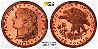 1879 $1 J-1609 PR65CAM
