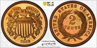 1868 2C PR67CAM