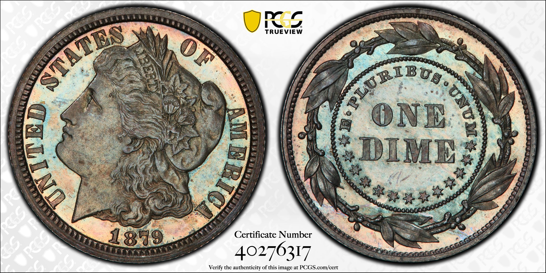 PCGS Certificate Verification Coin Details for Cert #40276317