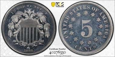 1869 5C J-688 PR63+ CAM