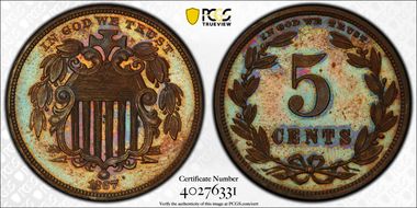 1867 5C J-573a PR64BN