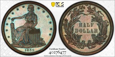 1859 50C J-248 PR66+ BN