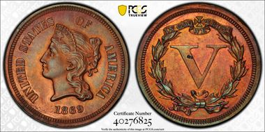 1869 5C J-685 PR62BN