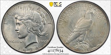 1934 $1 MS63