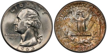 1963-D 25C DDO, FS-101 MS64