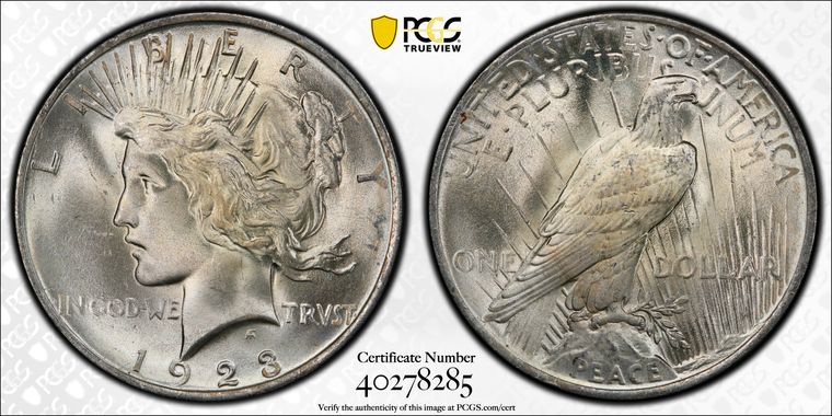 Cert 40278285 - Coin Image