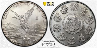 2007-Mo Onza Libertad Ag MS68