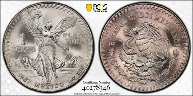 1987-Mo Onza Libertad Ag - DDO MS66