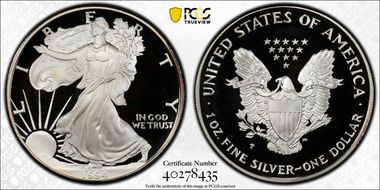 1994-P $1 Silver Eagle PR69DCAM