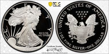 1994-P $1 Silver Eagle PR69DCAM