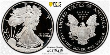 1994-P $1 Silver Eagle PR69DCAM