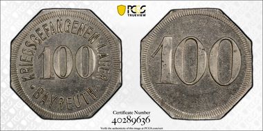 No Date 100 Pfg Menzel-2120.6 Bayreuth MS63