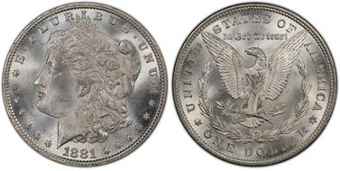 1881 $1 MS65