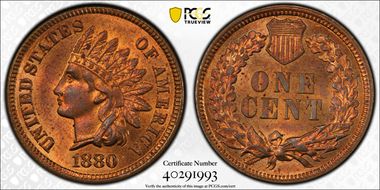 1880 1C MS64RB