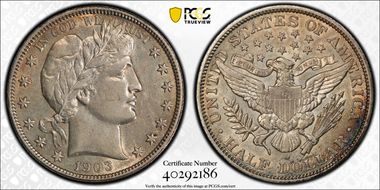 1903-O 50C AU50