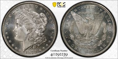 1879-S $1 MS67+ 
